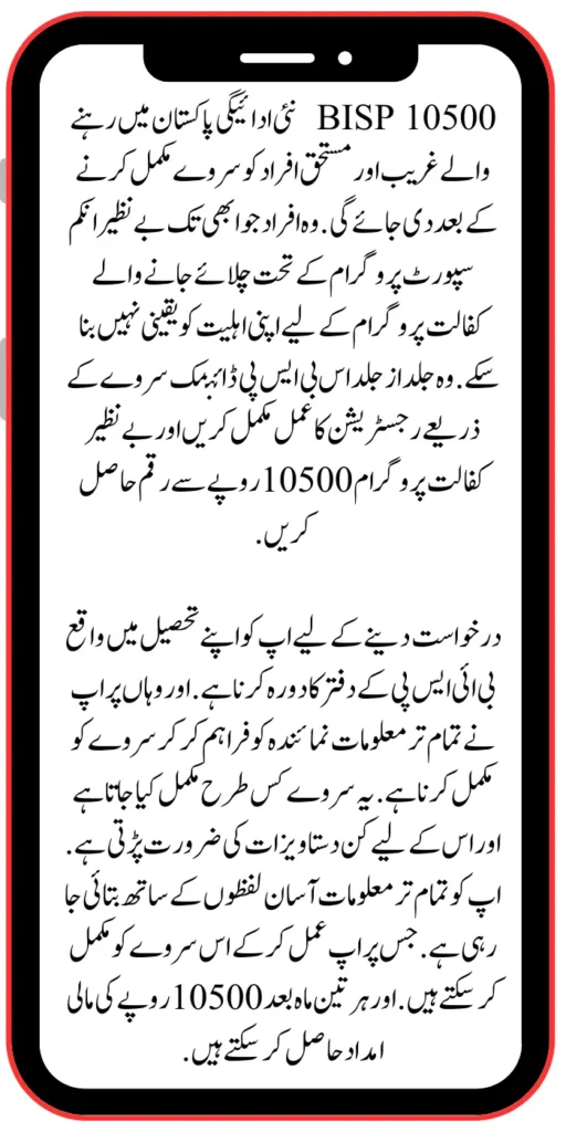 BISP 10500 New Payment