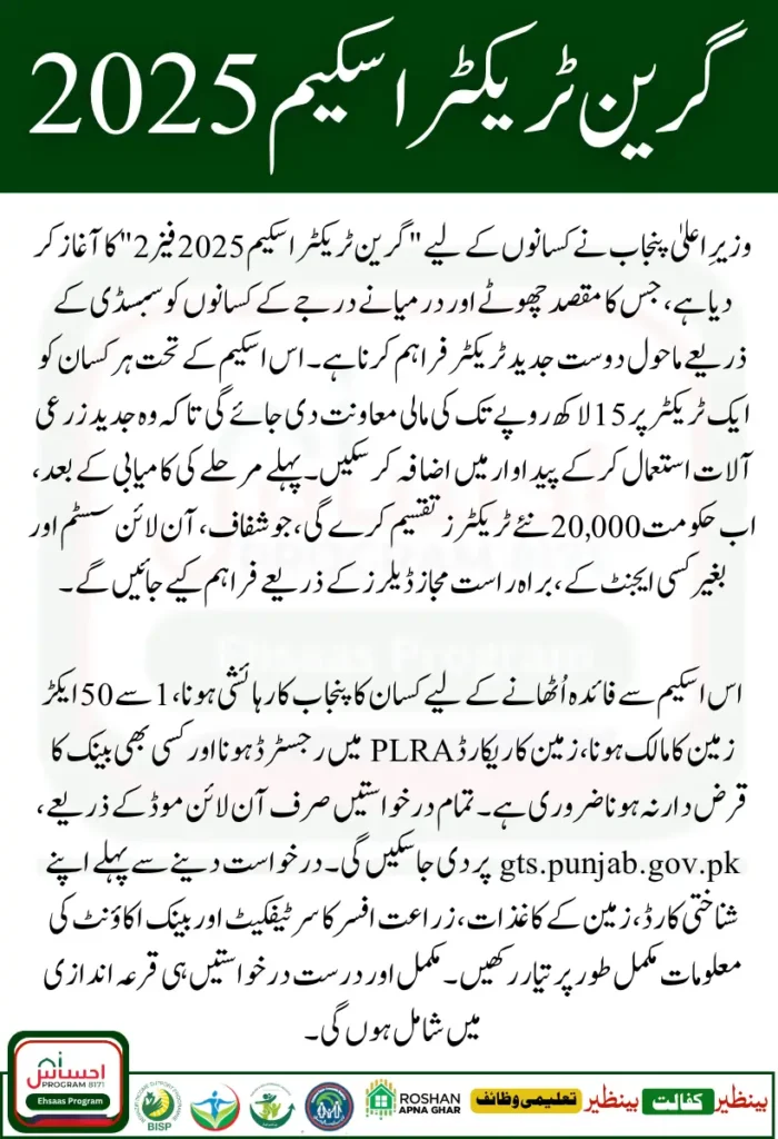 Chief Minister Punjab Green Tractor Scheme 2025 Phase 2 Easy Guide to Eligibility and How to Apply
